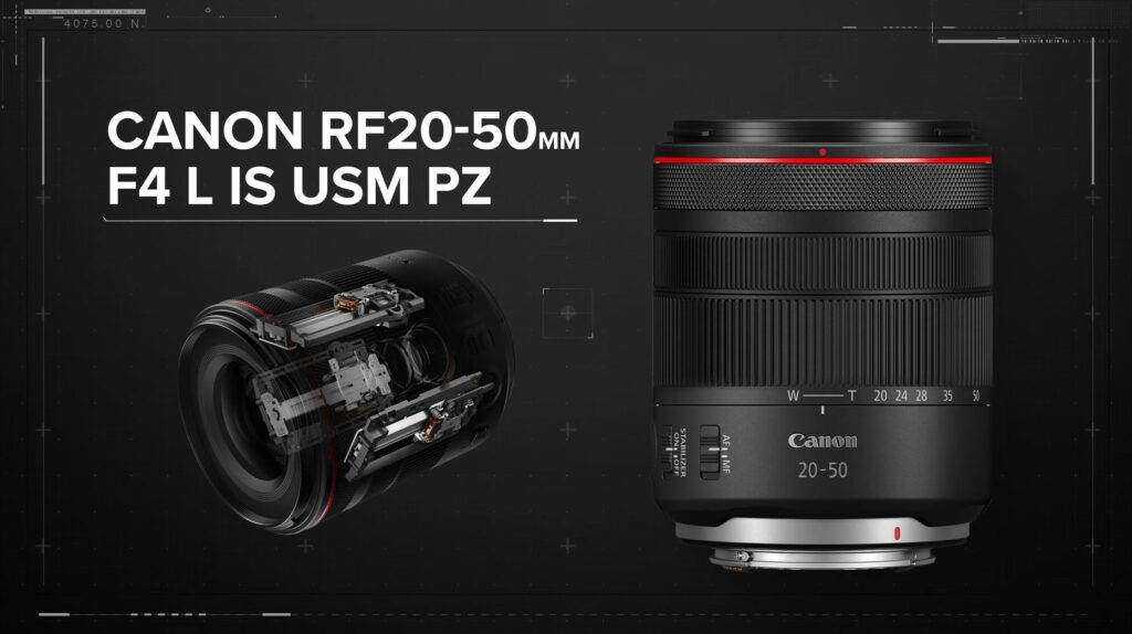 Canon RF 20-50mm F/4 L IS USM PZ product image from Canon.