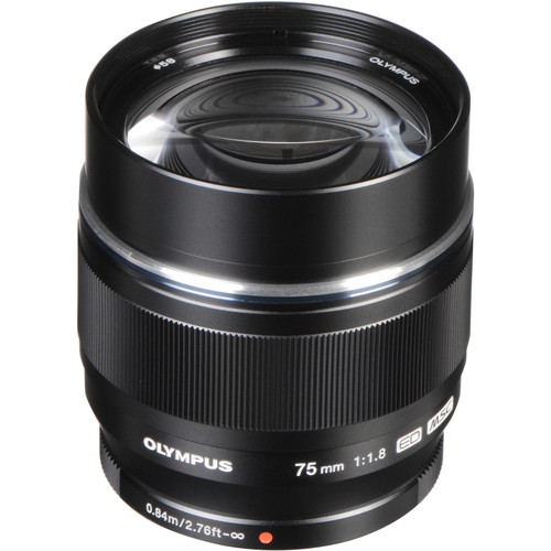 Olympus M.Zuiko Digital ED 75mm f/1.8 telephoto prime lens for Micro Four Thirds