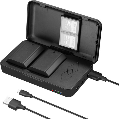 Stock image of the Neewer NP-FZ100 Rechargeable Batteries Kit