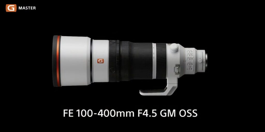 Sony FE 100-400mm F/4.5 GM OSS product image from Sony.